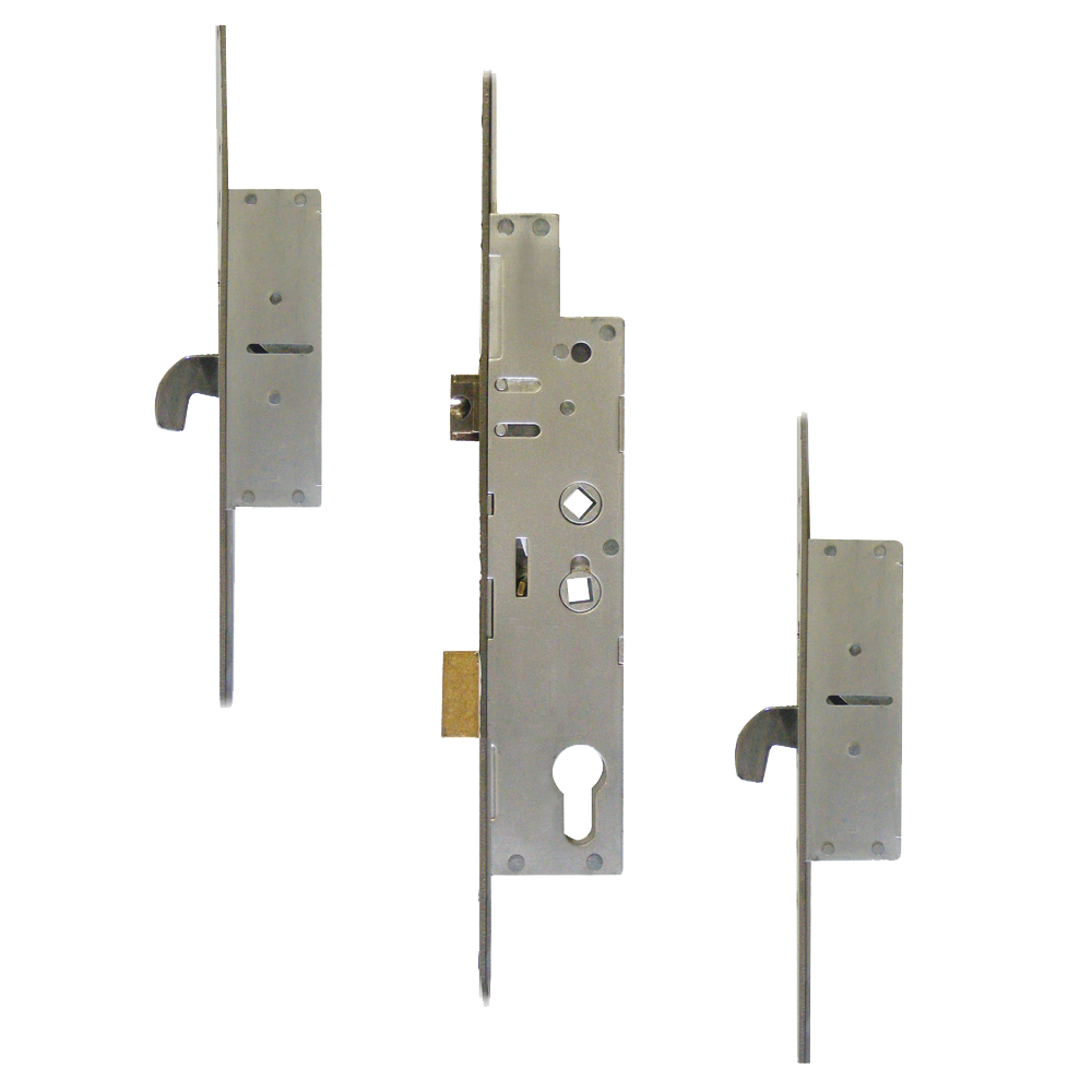 FULLEX Crimebeater 20mm Lever Operated Latch & Deadbolt Twin Spindle - 2 Hook 35/92-62 20mm Faceplate