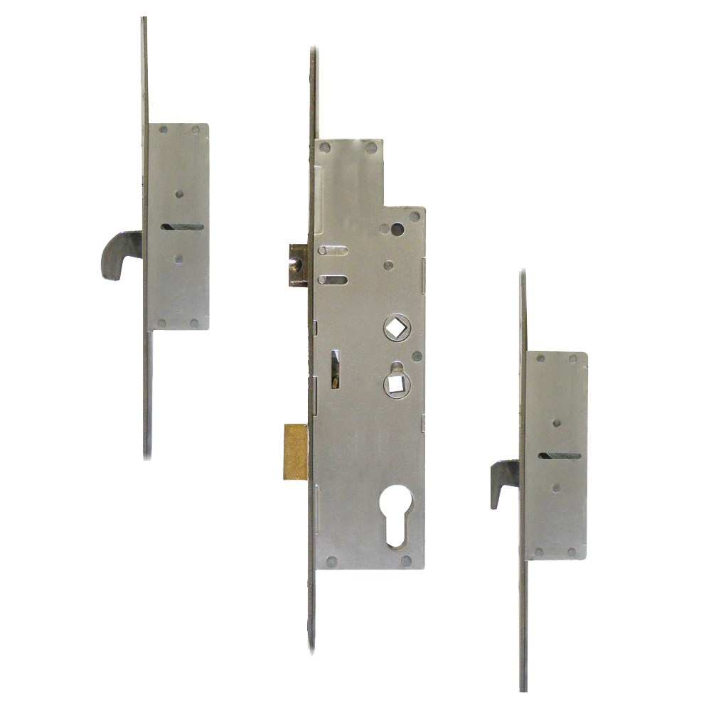 FULLEX Crimebeater 20mm Lever Operated Latch & Deadbolt Twin Spindle - 2 Hook 45/92-62 20mm Faceplate