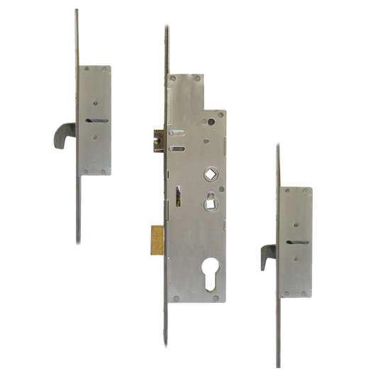 FULLEX Crimebeater 20mm Lever Operated Latch & Deadbolt Twin Spindle - 2 Hook 45/92-62 20mm Faceplate