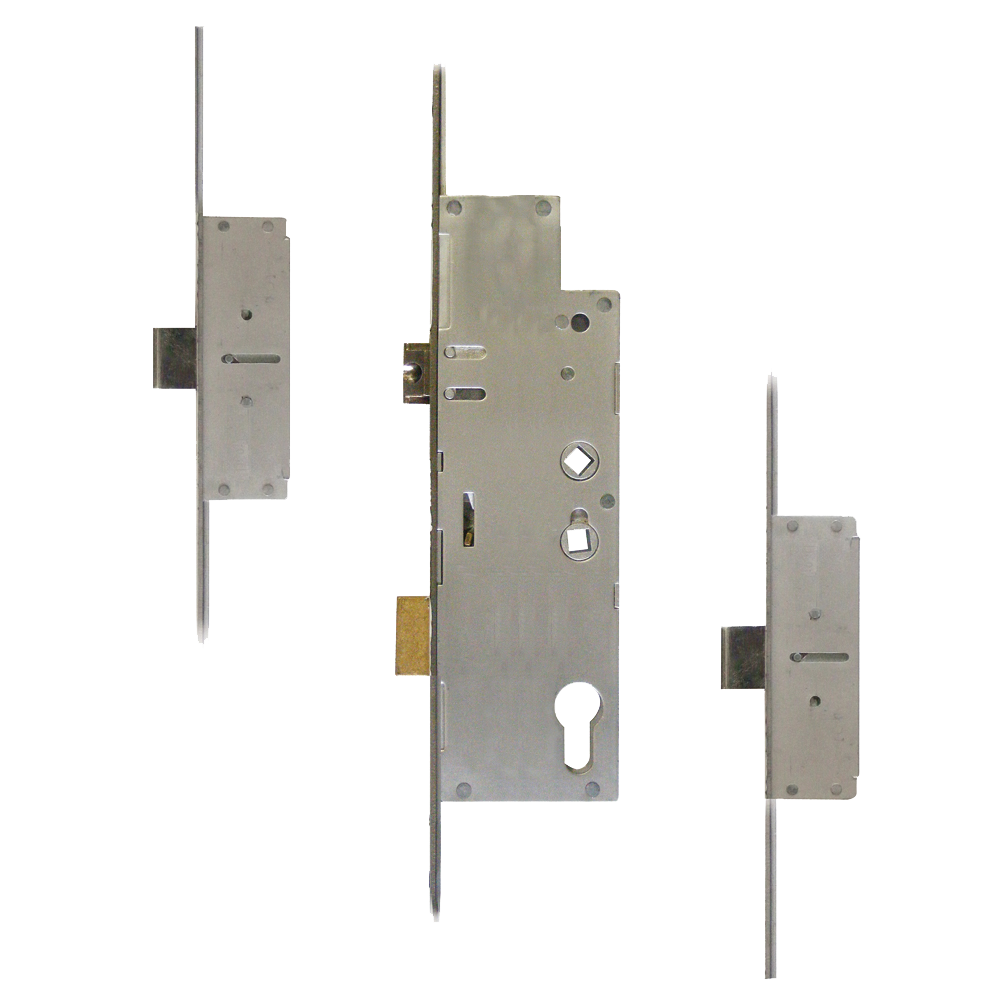 FULLEX Crimebeater 20mm Lever Operated Latch & Deadbolt Twin Spindle - 2 Dead Bolt 55/92-62 20mm Radius Faceplate