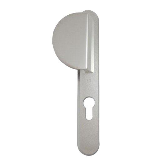 HOPPE UPVC Lever Fixed Pad Door Furniture 554 3360N 92mm Centres - Silver