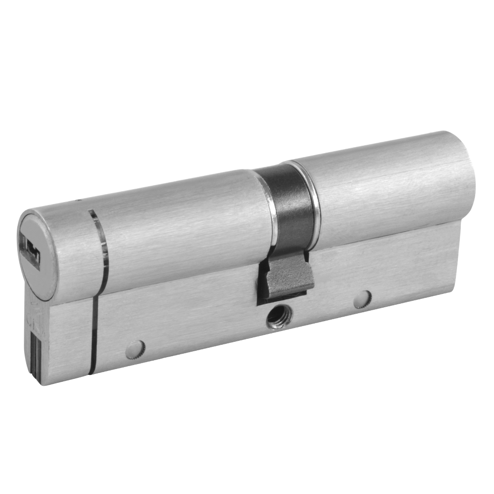CISA Astral S24 QD Euro Double Cylinder 90mm 40/50 35/10/45 Keyed To Differ - Nickel Plated