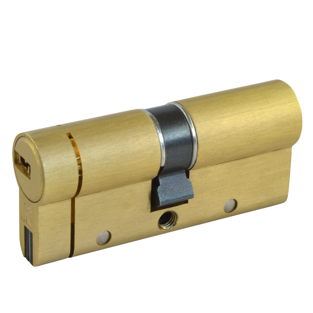 CISA Astral S24 QD Euro Double Cylinder 70mm 35/35 30/10/30 Keyed To Differ - Polished Brass