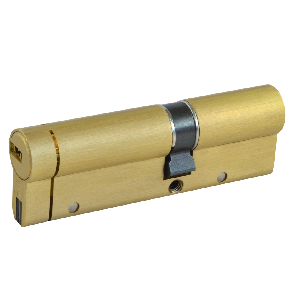 CISA Astral S24 QD Euro Double Cylinder 100mm 40/60 35/10/55 Keyed To Differ - Polished Brass