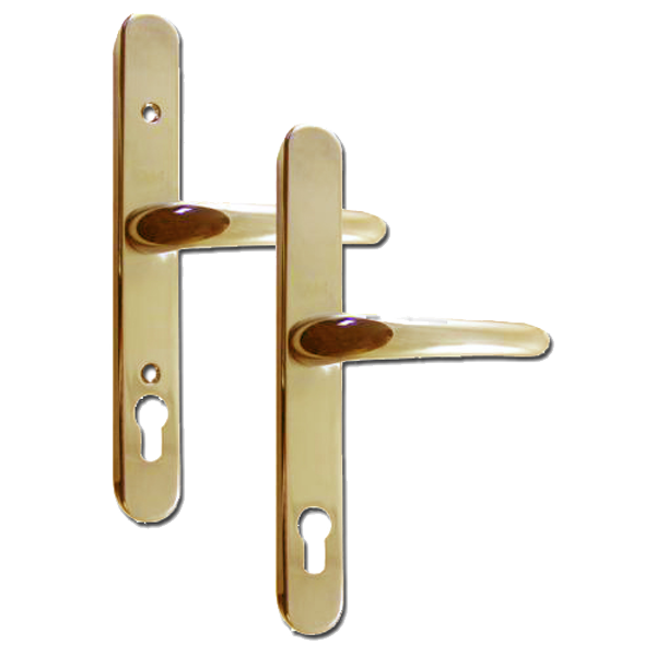 YALE UPVC Lever Door Furniture - Retro 92mm Centres GOLD Pro - Gold