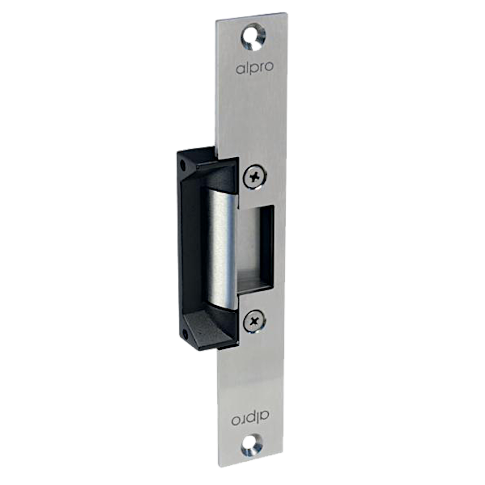 ALPRO AL110 Series 12V 24V DC Mortice Release F/U Long Faceplate Timber - Stainless Steel
