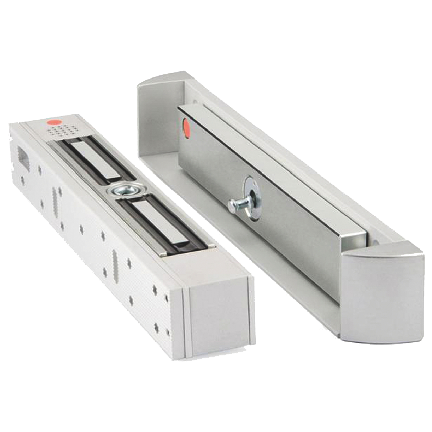 ALPRO 12V 24V DC Monitored Surface Magnet With LED Indication Vortex LED Magnet - Satin Anodised Aluminium