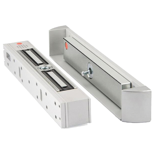 ALPRO 12V 24V DC Monitored Surface Magnet With LED Indication Vortex LED Magnet - Satin Anodised Aluminium