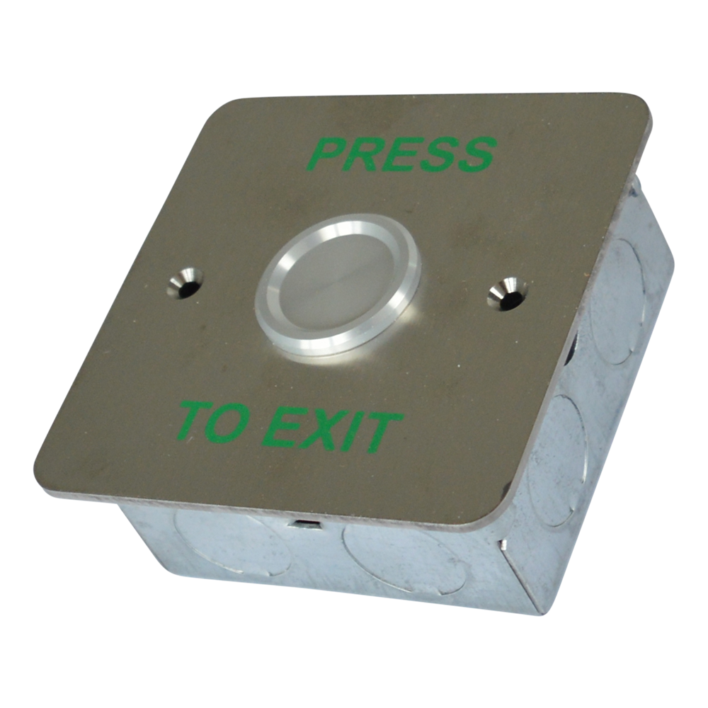 ALPRO Waterproof Exit Button 1 Gang - Aluminium