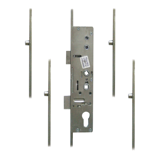 MILA Master Lever Operated Latch & Deadbolt Twin Spindle - 4 Roller 35/92-62