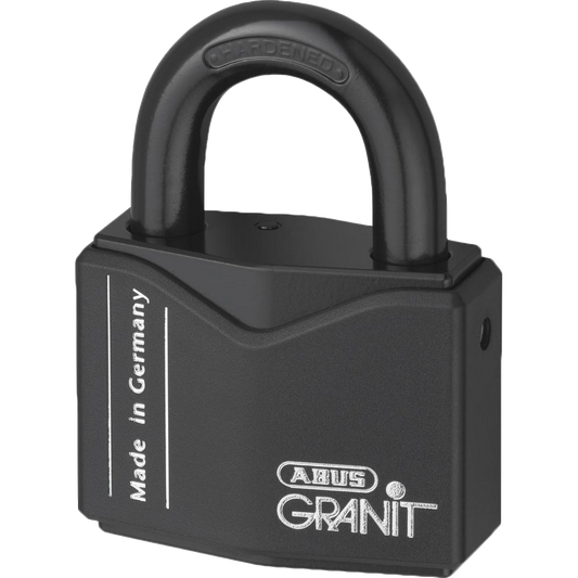 ABUS 37 Series Granit Plus Mechanism Solid Steel Open Shackle Padlock 63mm Keyed To Differ 37/55 Pro - Hardened Steel