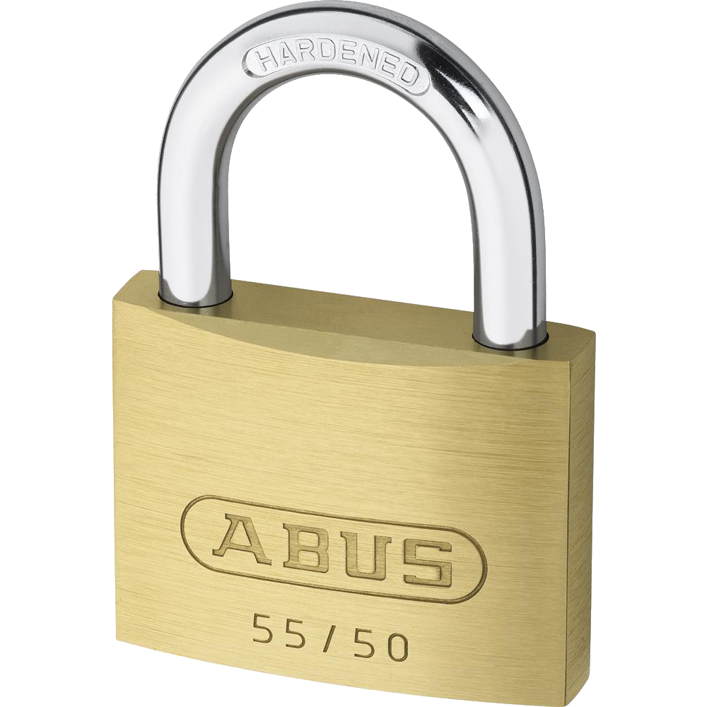 ABUS 55 Series Brass Open Shackle Padlock 48mm Keyed Alike 5501 55/50 - Brass