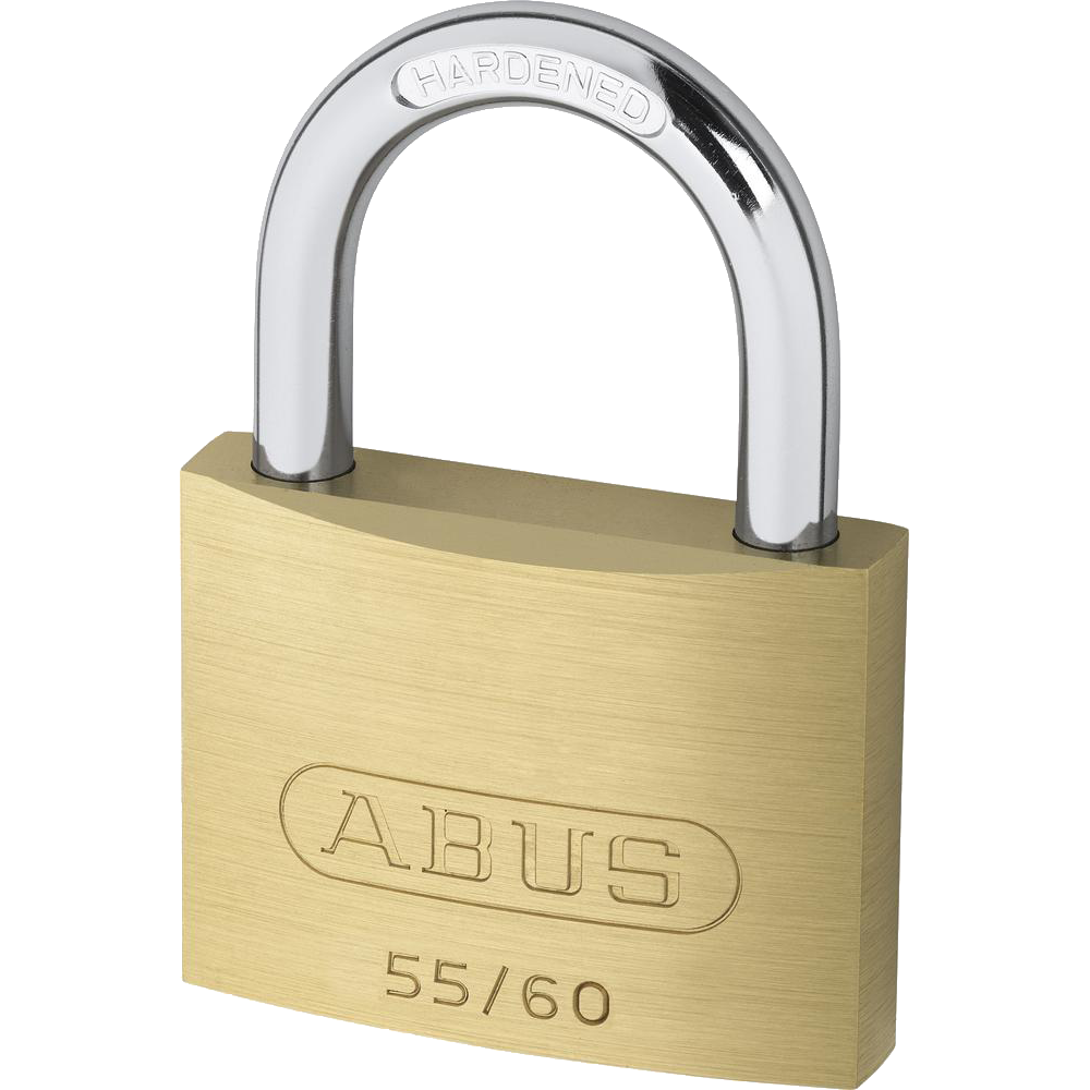 ABUS 55 Series Brass Open Shackle Padlock 58mm Keyed Alike 5601 55/60 - Brass