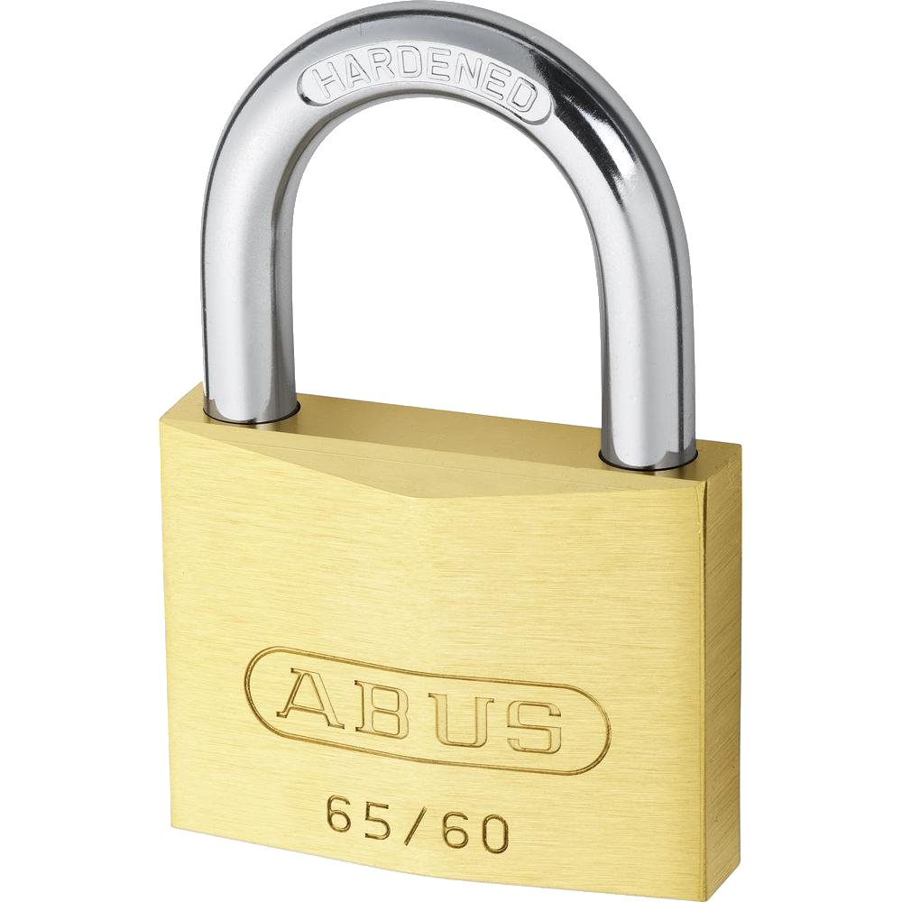 ABUS 65 Series Brass Open Shackle Padlock 60mm Keyed Alike 6601 65/60 - Brass