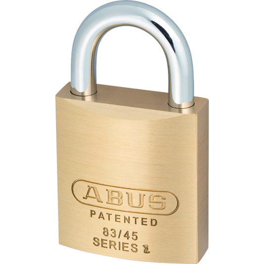 ABUS 83 Series Brass Open Shackle Padlock 46.5mm Keyed To Differ 83/45 Pro - Brass