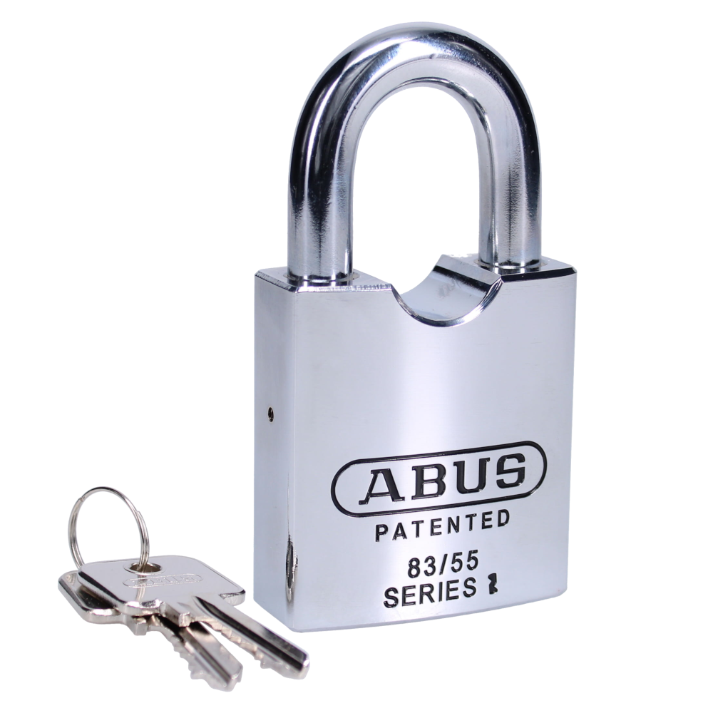 ABUS 83 Series Steel Open Shackle Padlock 55mm Keyed To Differ 83/55 Pro - Hardened Steel