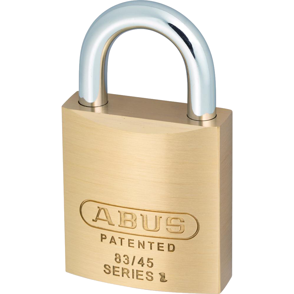ABUS 83 Series Brass Open Shackle Padlock 46.5mm Keyed Alike 2745 83/45 - Brass