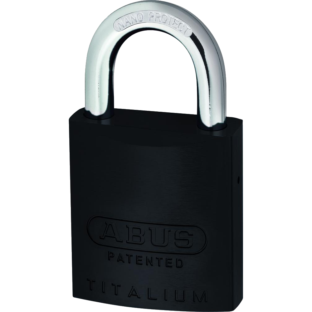 ABUS 83AL Series Colour Coded Aluminium Open Shackle Padlock Without Cylinder 40mm 83AL/40 - Black
