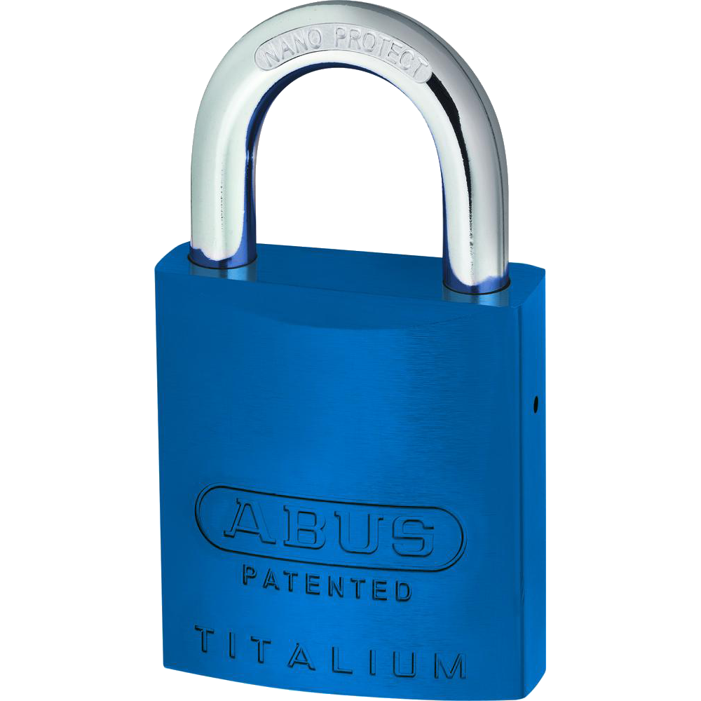 ABUS 83AL Series Colour Coded Aluminium Open Shackle Padlock Without Cylinder 40mm 83AL/40 - Blue