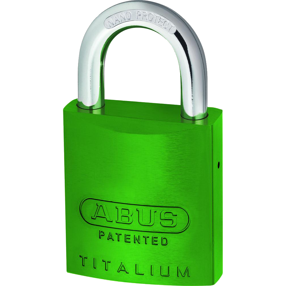 ABUS 83AL Series Colour Coded Aluminium Open Shackle Padlock Without Cylinder 40mm 83AL/40 - Green