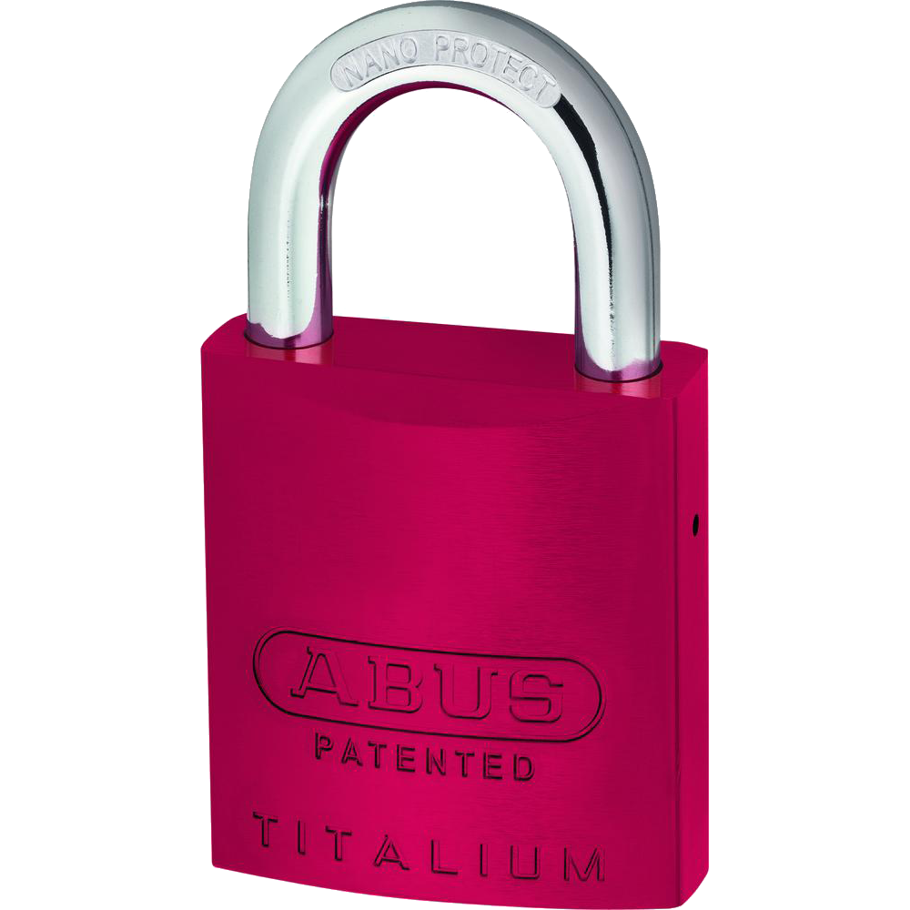 ABUS 83AL Series Colour Coded Aluminium Open Shackle Padlock Without Cylinder 40mm 83AL/40 - Red