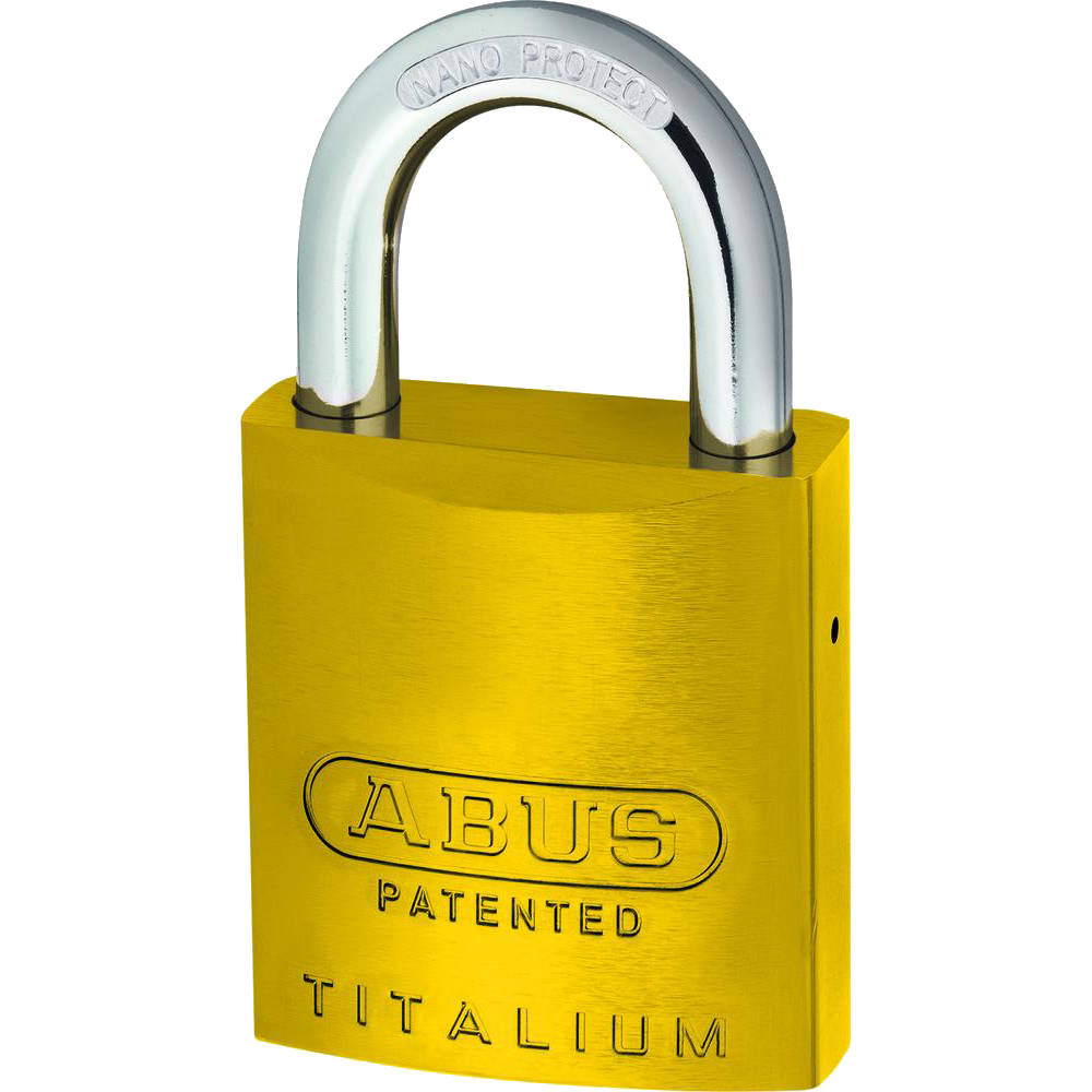 ABUS 83AL Series Colour Coded Aluminium Open Shackle Padlock Without Cylinder 40mm 83AL/40 - Yellow