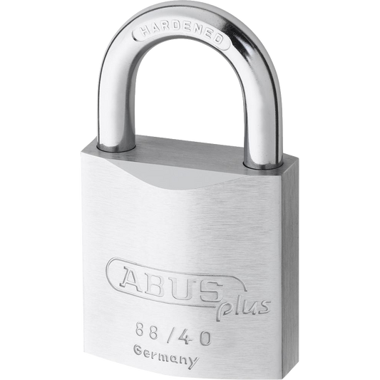 ABUS 88 Series Plus Brass Open Shackle Padlock 40mm Keyed to Differ 88/40 Pro - Brass