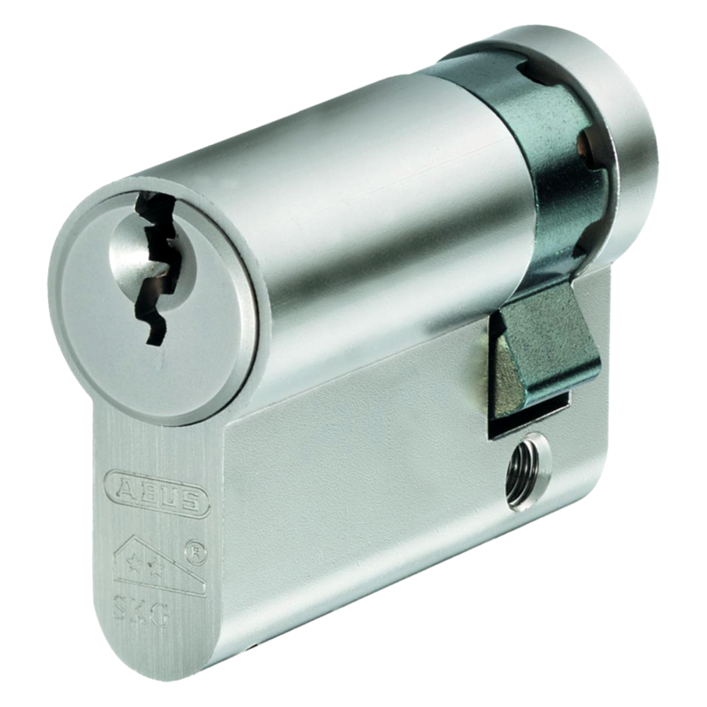 ABUS E60 Series Euro Half NP KD Cylinder 50mm 40/10 Keyed To Differ - Nickel Plated