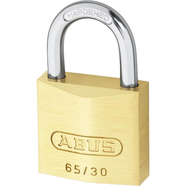 ABUS 65 Series Brass Open Shackle Padlock 30mm Keyed Alike 304 65/30 - Brass