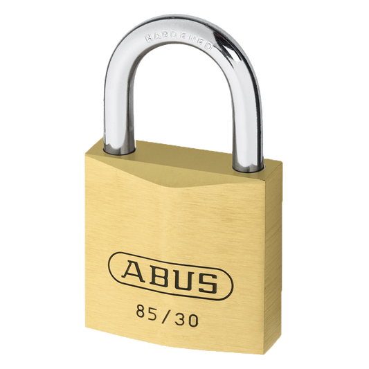 ABUS 85 Series Brass Open Shackle Padlock 30mm Keyed To Differ 85/30 Pro - Brass