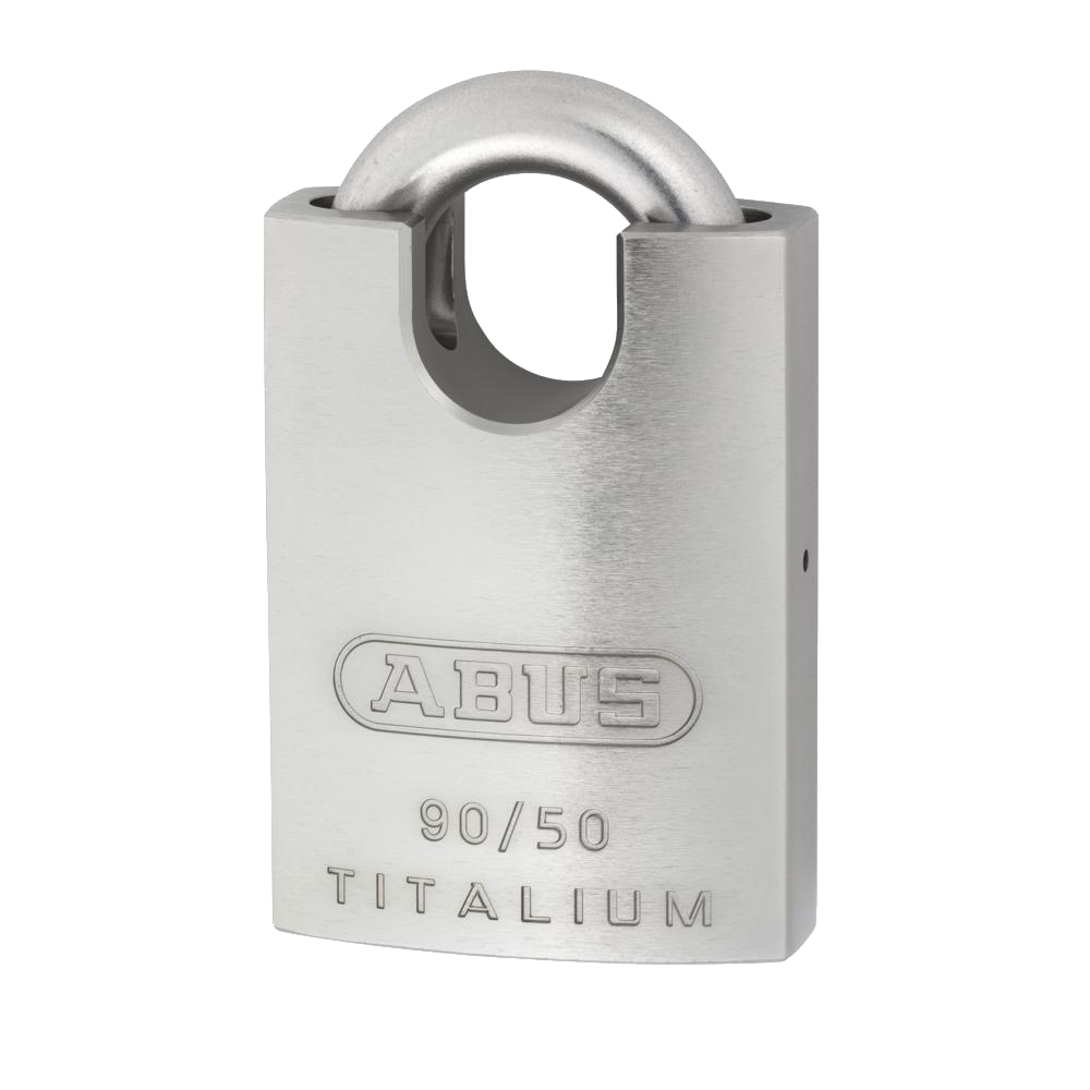 ABUS 90 Series Titalium Stainless Steel Re-Keyable Closed Shackle Padlock 50mm Keyed Alike 2745 90RK/50 