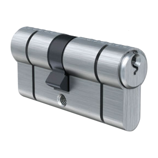 EVVA A5 Snap Resistant Euro Double Cylinder (PBP) 68mm 27-41 22-10-36 Keyed To Differ - Nickel Plated