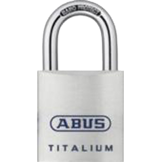 ABUS Titalium 80TI Series Open Shackle Padlock 40mm Keyed To Differ 80TI/40 Pro - Silver