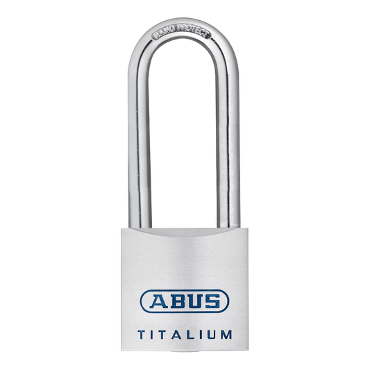 ABUS Titalium 80TI Series Long Shackle Padlock 40mm Keyed To Differ 40mm Shackle 80TI/40HB40 Pro - Silver
