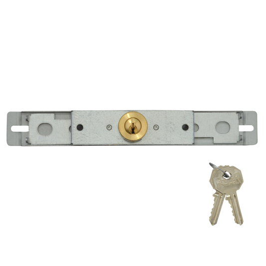 ILS Prefer Extra Slimline 3227 Centre Shutter Lock 210mm x 31mm 196mm ILS.3227 - Polished Brass