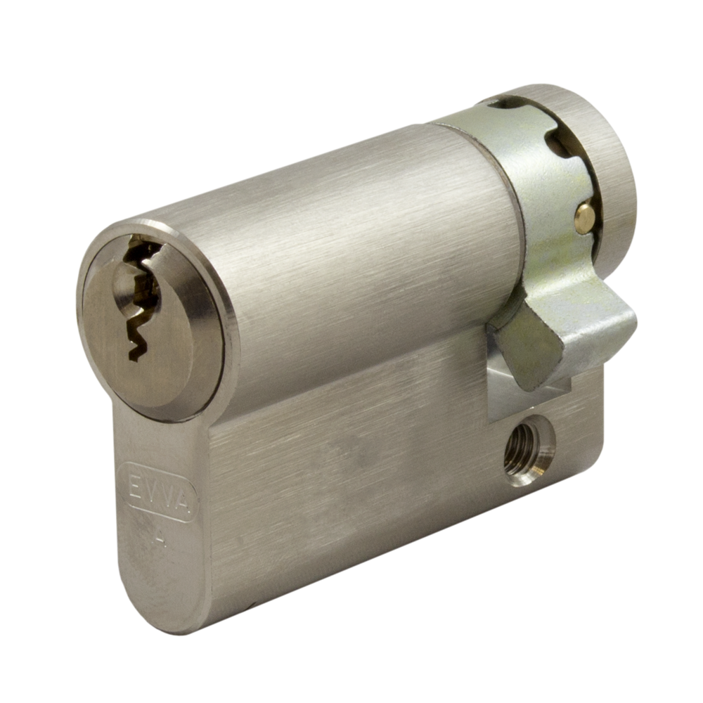 EVVA EPS HZ Half Euro Cylinder KD 46mm 37-9 - Nickel Plated