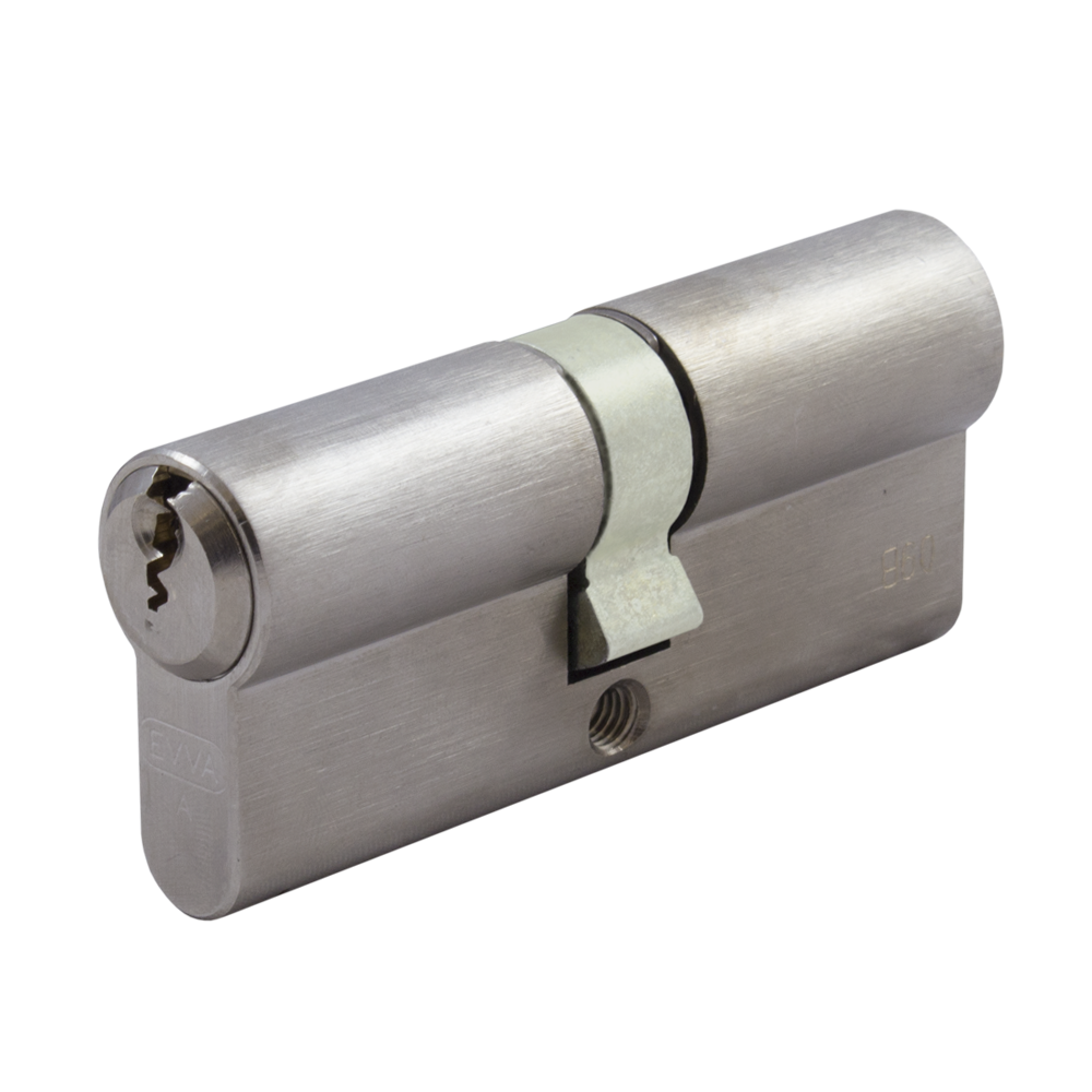 EVVA EPS DZ Double Euro Cylinder 21B 72mm 36-36 31-10-31 Keyed To Differ - Nickel Plated