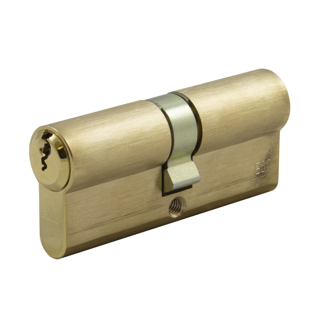EVVA EPS DZ Double Euro Cylinder 21B 72mm 36-36 31-10-31 Keyed To Differ - Polished Brass