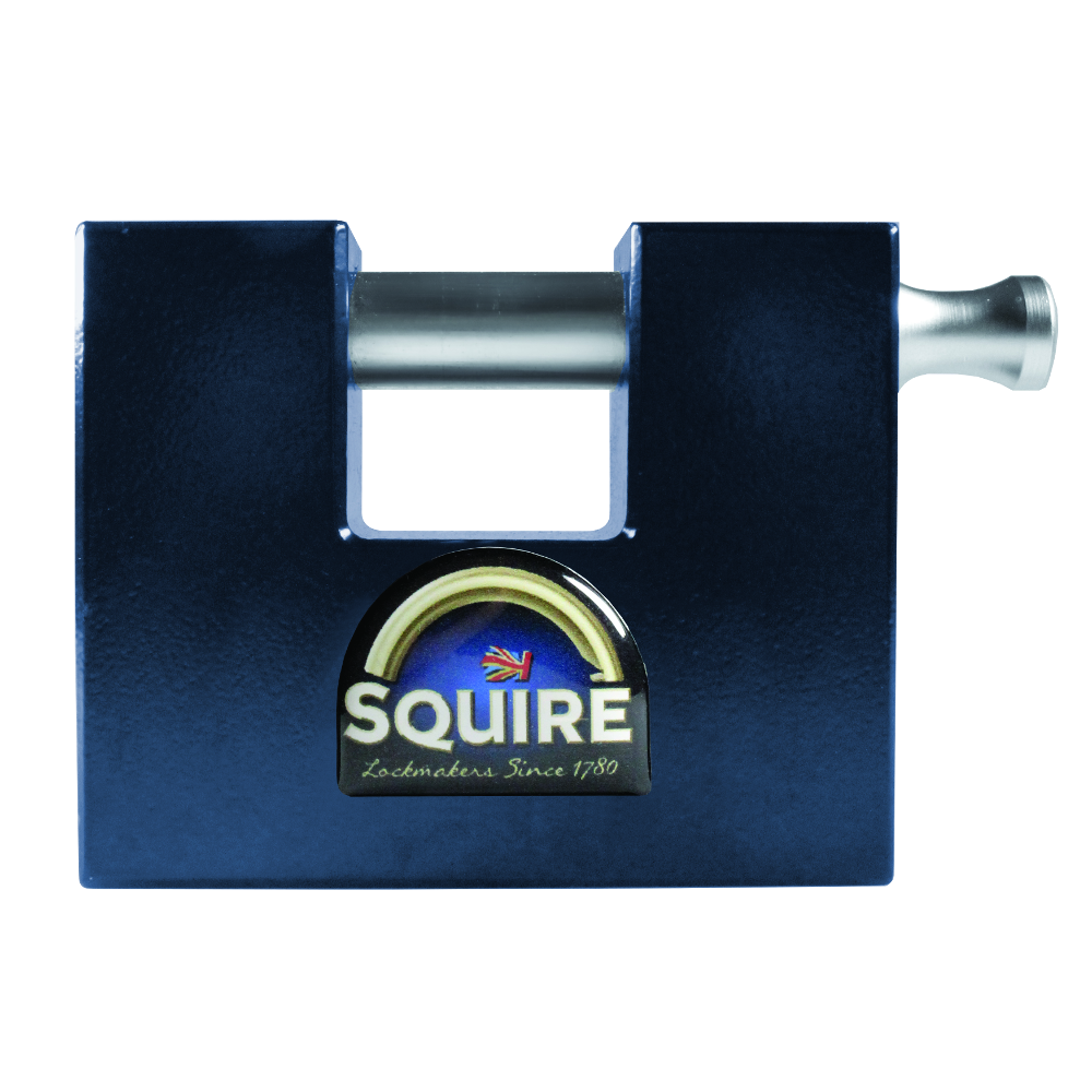 SQUIRE Stronghold WS75 Steel Container Sliding Shackle Padlock Pro - Black