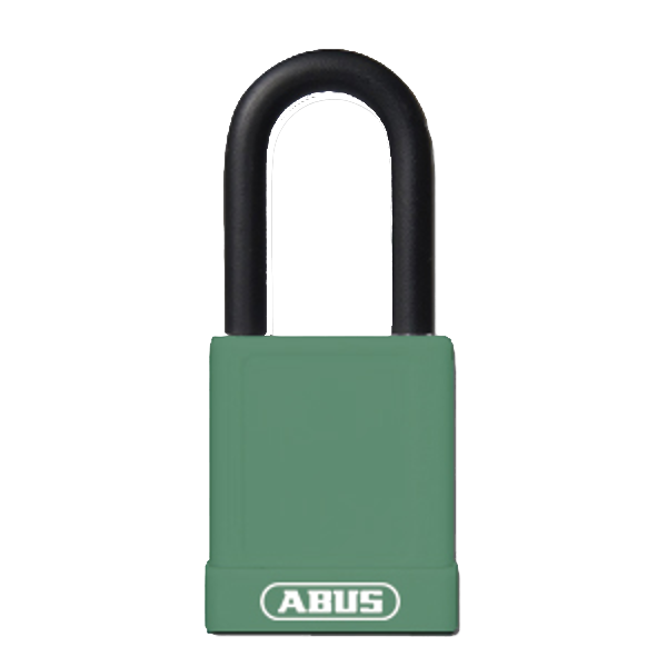 ABUS 74 Series Lock Out Tag Out Coloured Aluminium Padlock Green