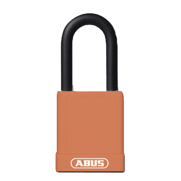 ABUS 74 Series Lock Out Tag Out Coloured Aluminium Padlock Orange