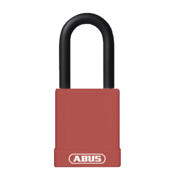 ABUS 74 Series Lock Out Tag Out Coloured Aluminium Padlock Red