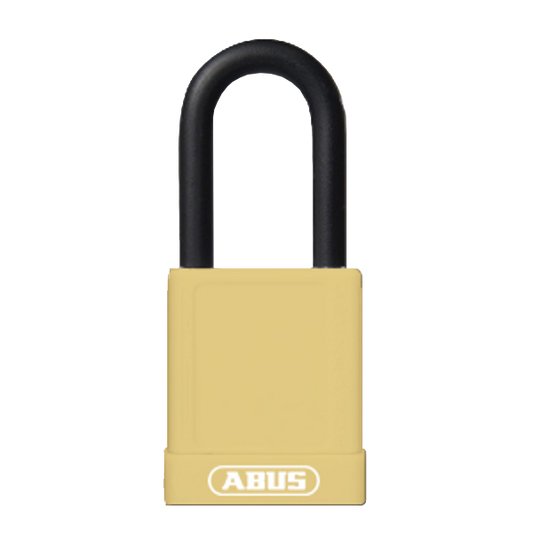 ABUS 74 Series Lock Out Tag Out Coloured Aluminium Padlock Yellow