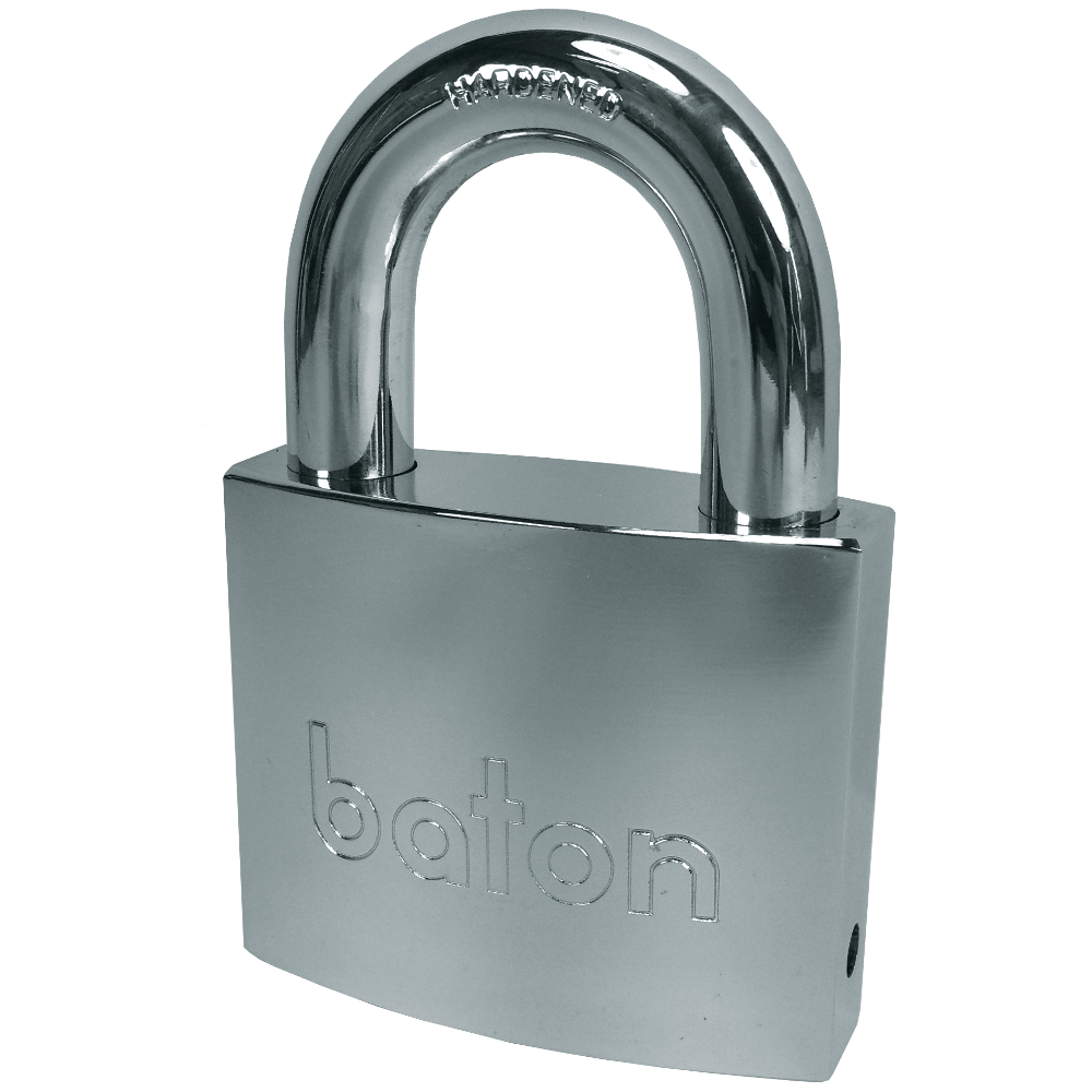 BATON LOCK 6020 Series Open Shackle Brass Padlock With Disc Mechanism 55mm Keyed To Differ - Hardened Steel