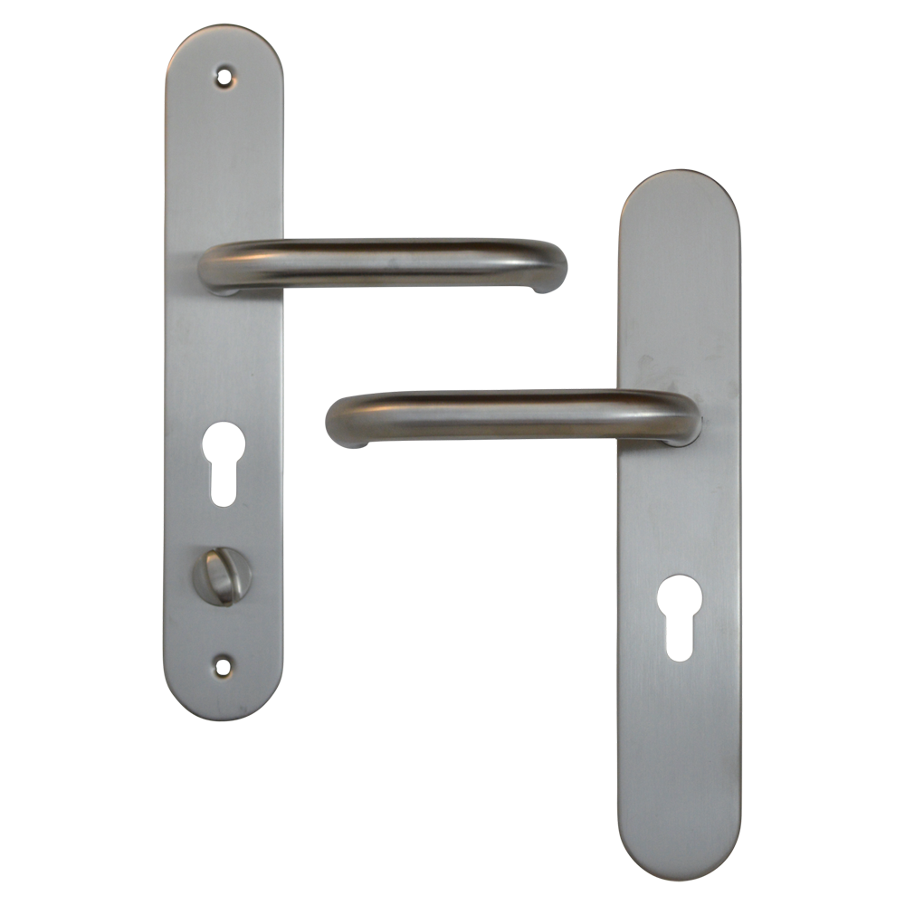 HOOPLY 918901 Stainless Steel Container Door Handle With Return To Door Lever Left Handed - Silver