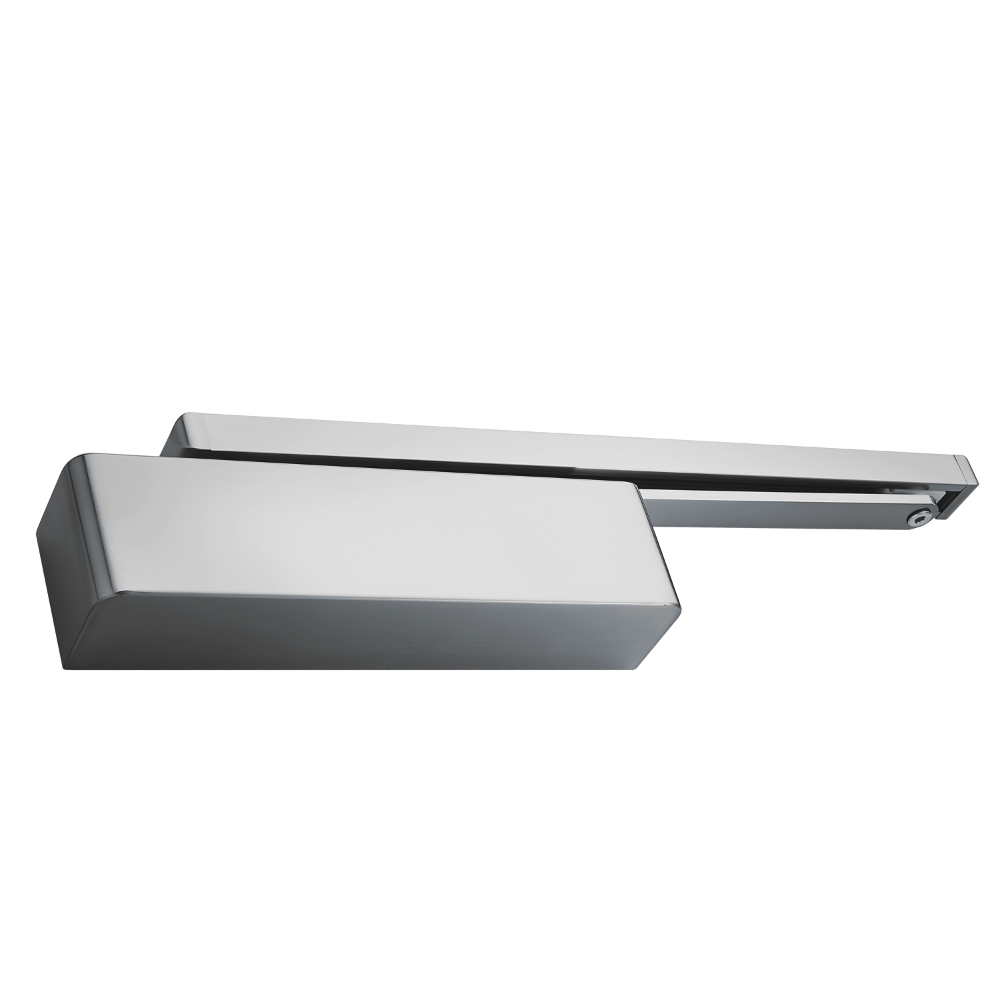 BRITON 2320 & 2321 Size 2-4 Cam Action Door Closer Pull / Push Softline Cover - Silver Enamelled
