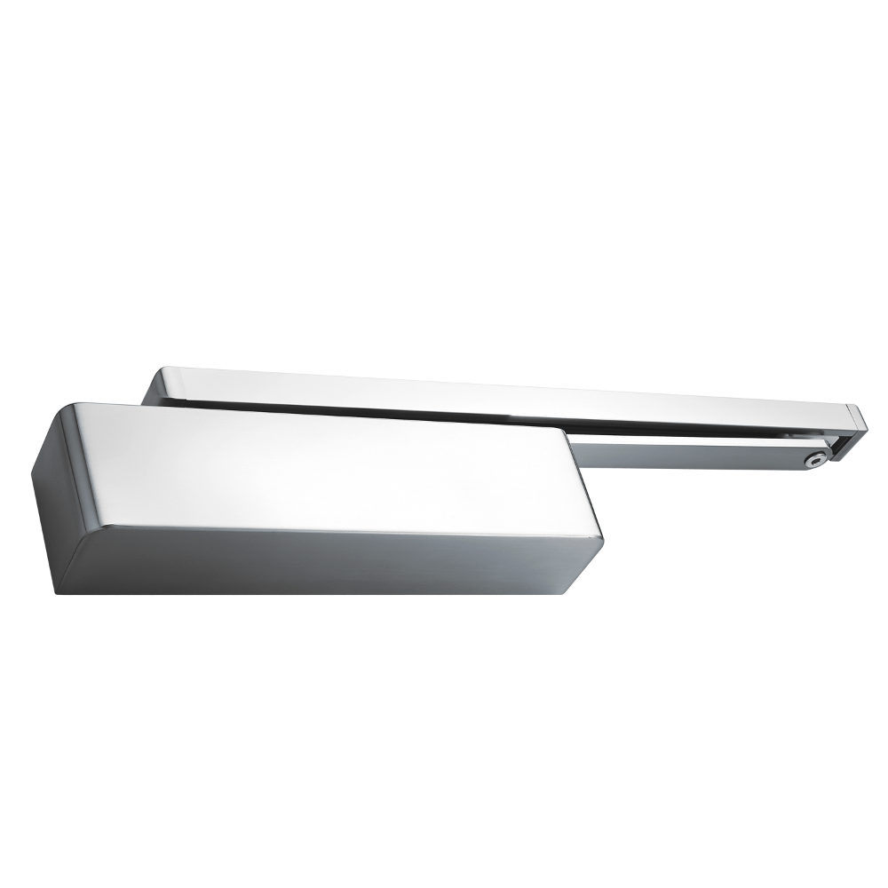 BRITON 2320 & 2321 Size 2-4 Cam Action Door Closer Pull / Push Softline Cover - Satin Stainless Steel
