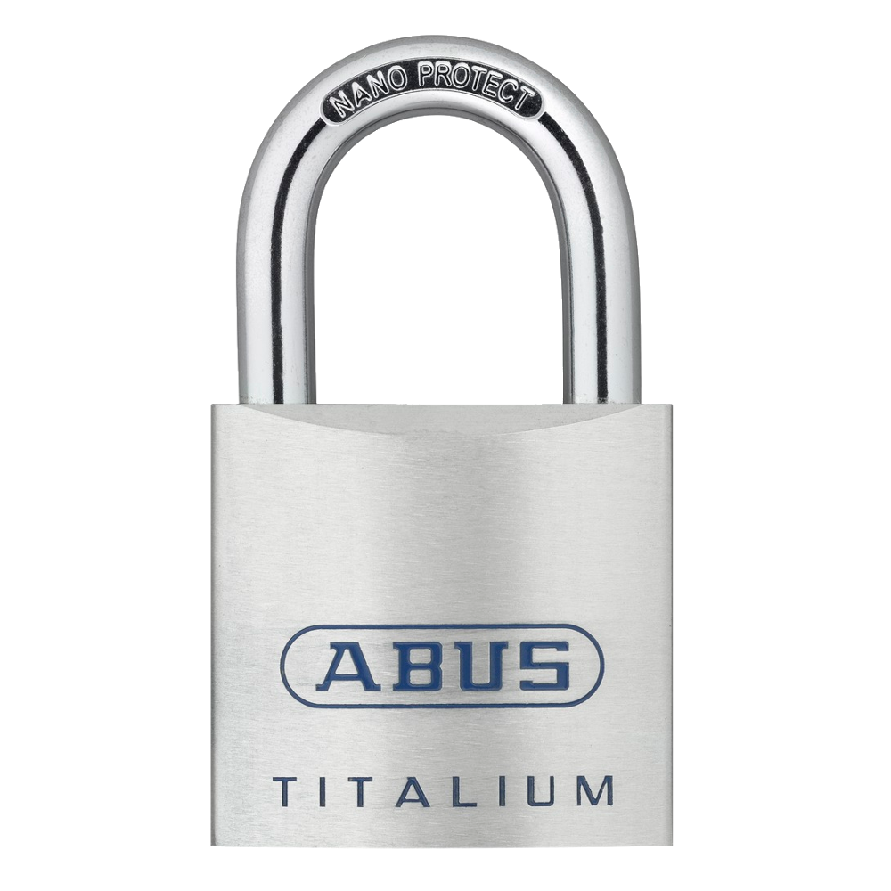 ABUS Titalium 80TI Series Open Shackle Padlock 80TI/60 Keyed To Differ - Silver