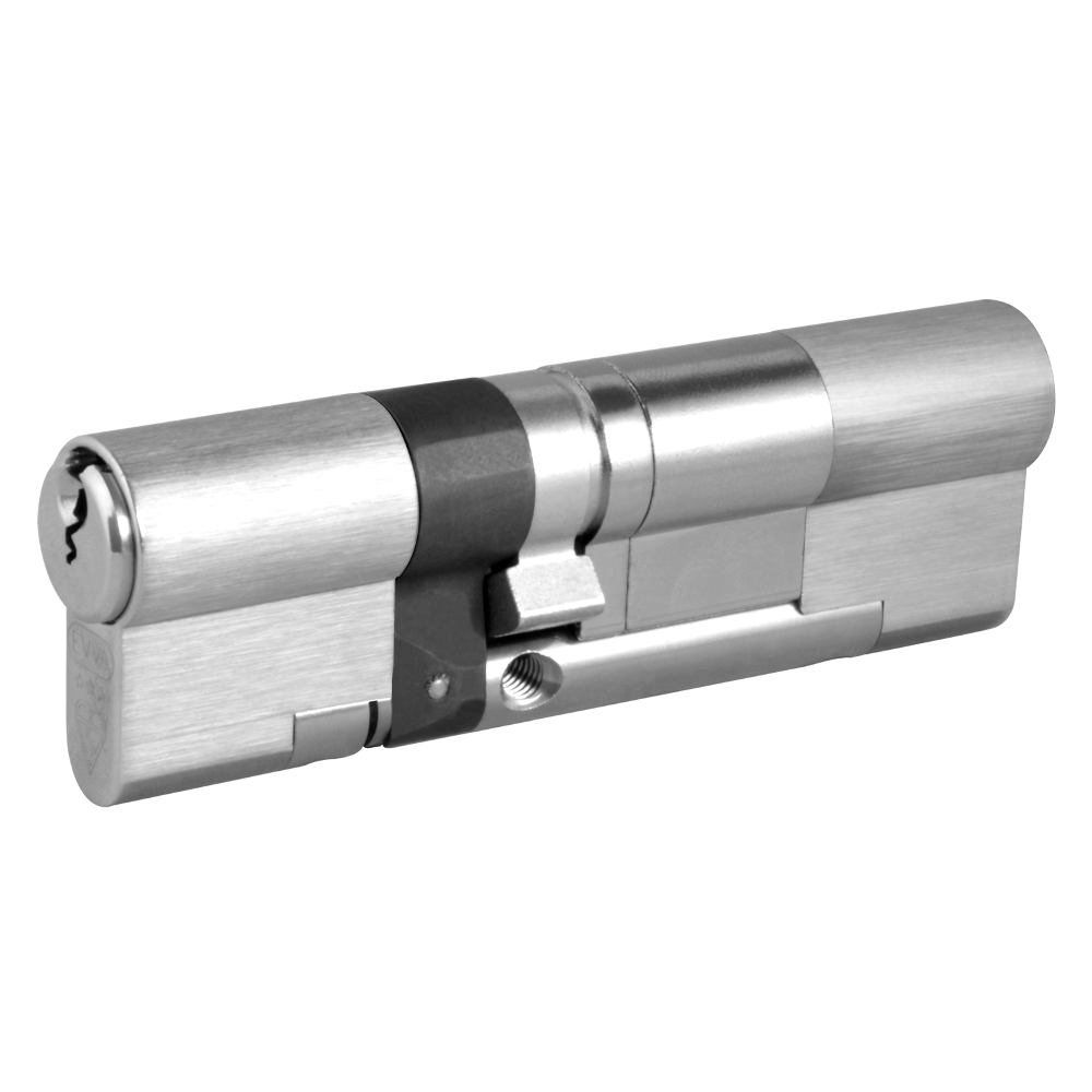 EVVA EPS 3* Snap Resistant Euro Double Cylinder 97mm 41Ext-56 36-10-51 Keyed To Differ 21B - Nickel Plated