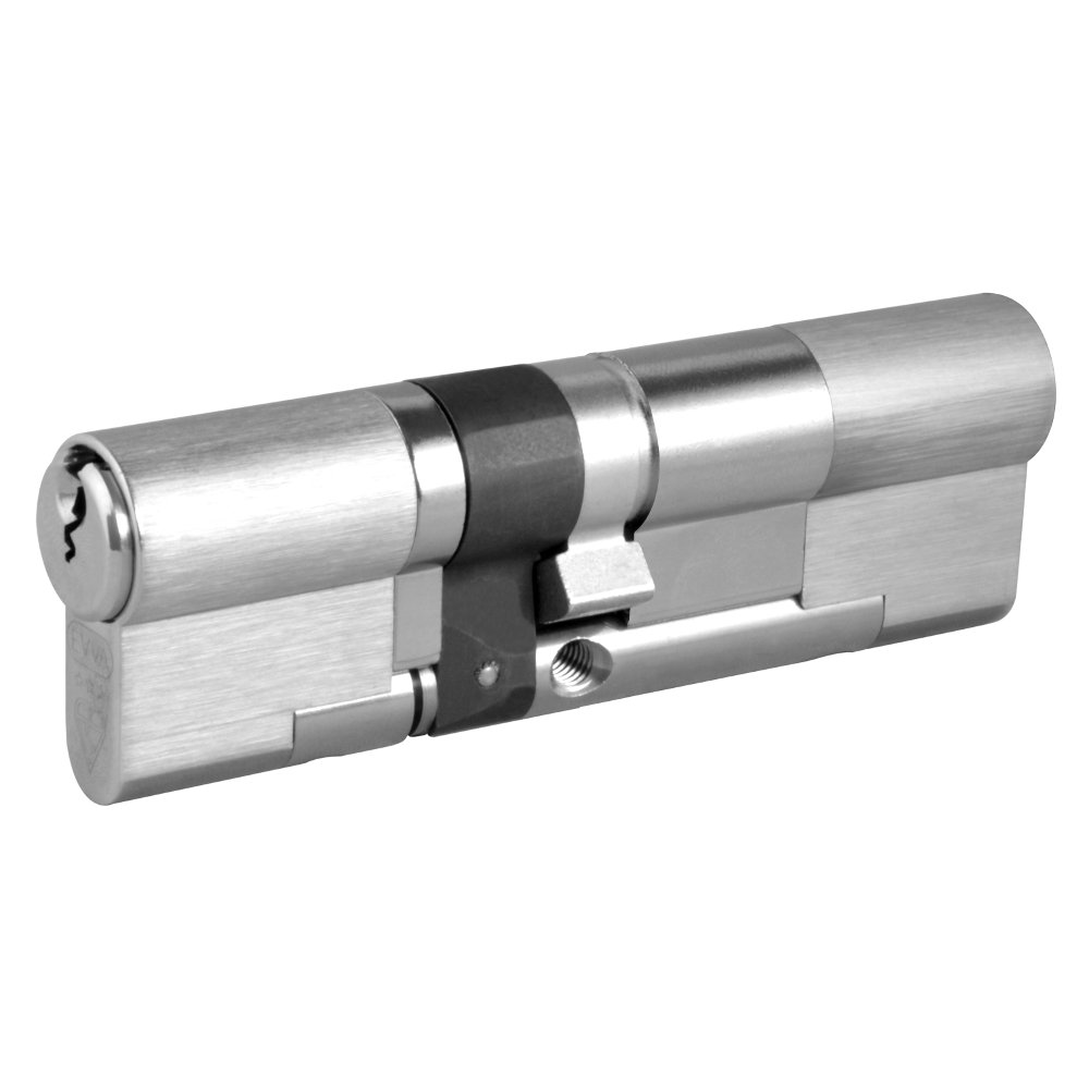 EVVA EPS 3* Snap Resistant Euro Double Cylinder 97mm 46Ext-51 41-10-46 Keyed To Differ 21B - Nickel Plated